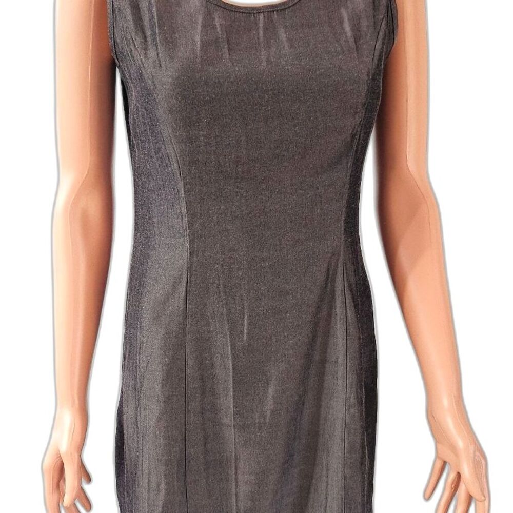Express Gray Sleeveless Cocktail Midi Dress | Size 8